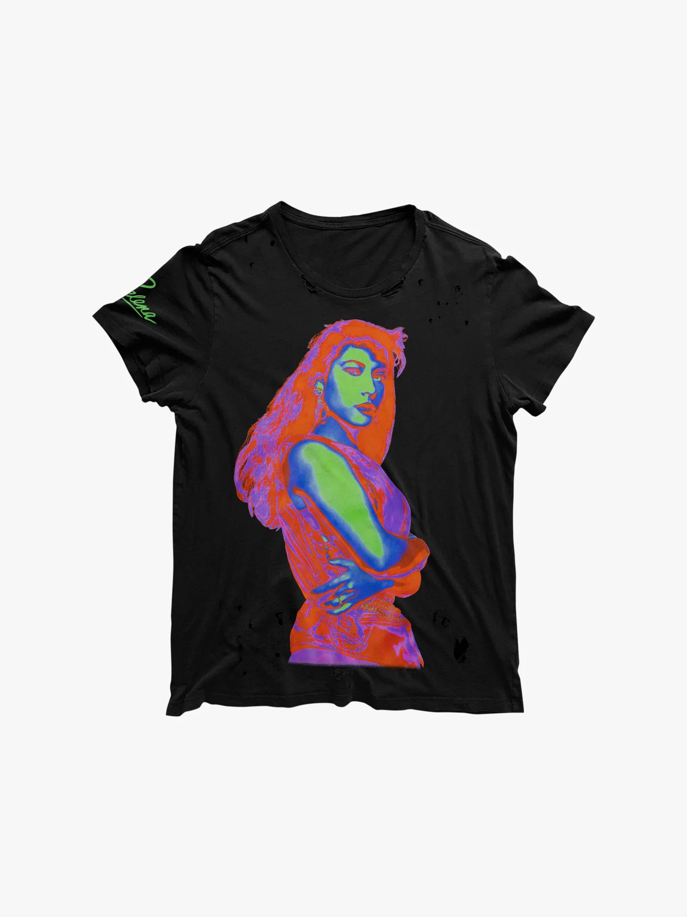 Distressed Thermal Selena Tee - Image 3